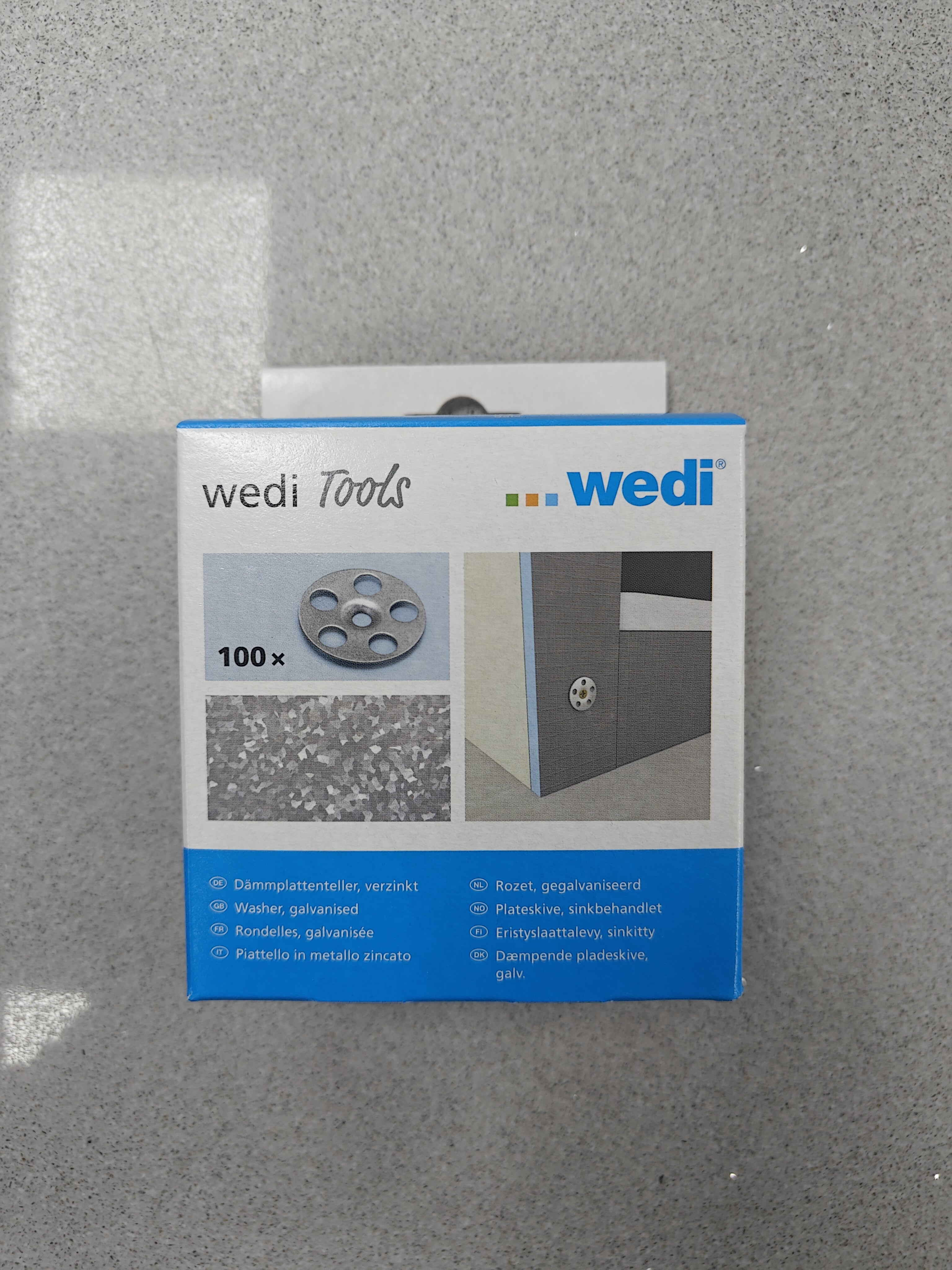 Wedi Tools Galvanised 35mm XPS Washers - 100 Pack