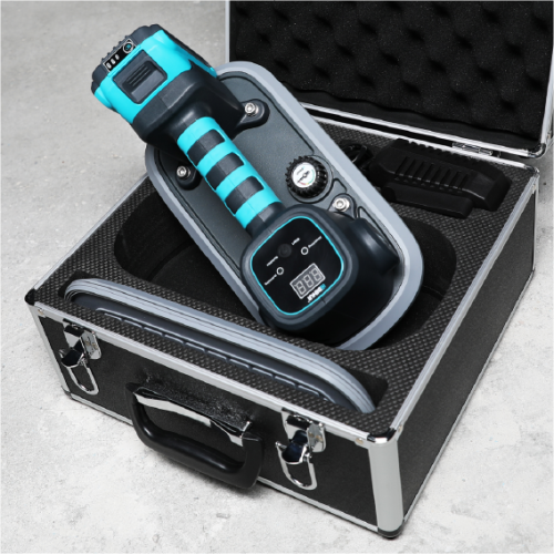 Bihui Pro+ 170 electric vacuum suction cup in a protective case with display screen and controls.