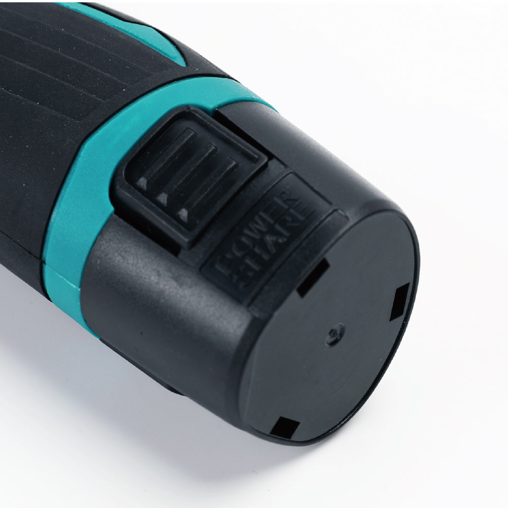 Bihui Mini Cordless Angle Grinder showing the compact and ergonomic design with spindle lock feature.