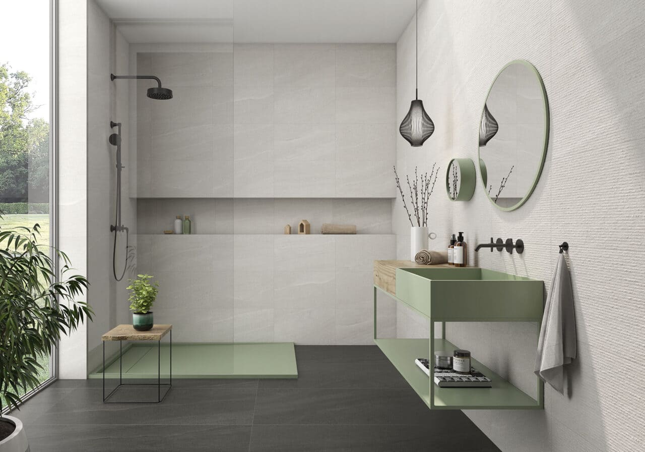 Dystone White Matt 33.3x55cm - £23.99 per M²