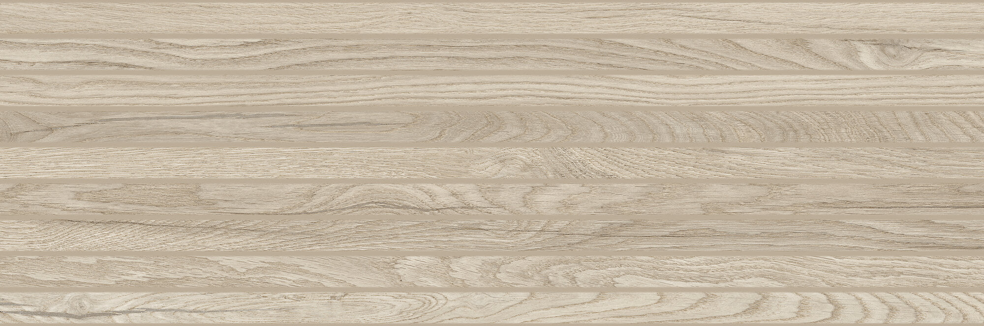 Grow Taupe ceramic tile showcasing a subtle wood effect, perfect for adding texture to interiors.