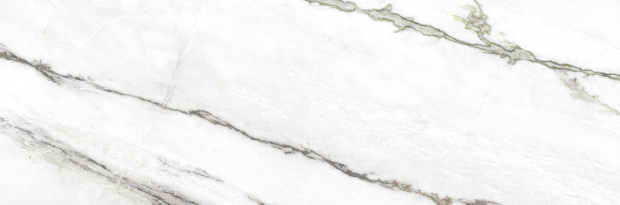 Calacatta Green ceramic wall tile with elegant white and soft green veining, perfect for modern interiors.