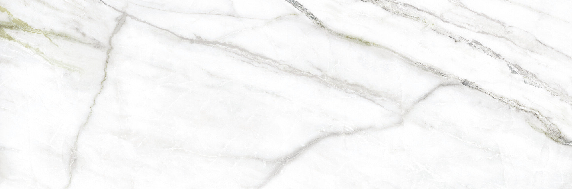 Calacatta Green ceramic wall tile showcasing elegant white tones with green and charcoal veins.