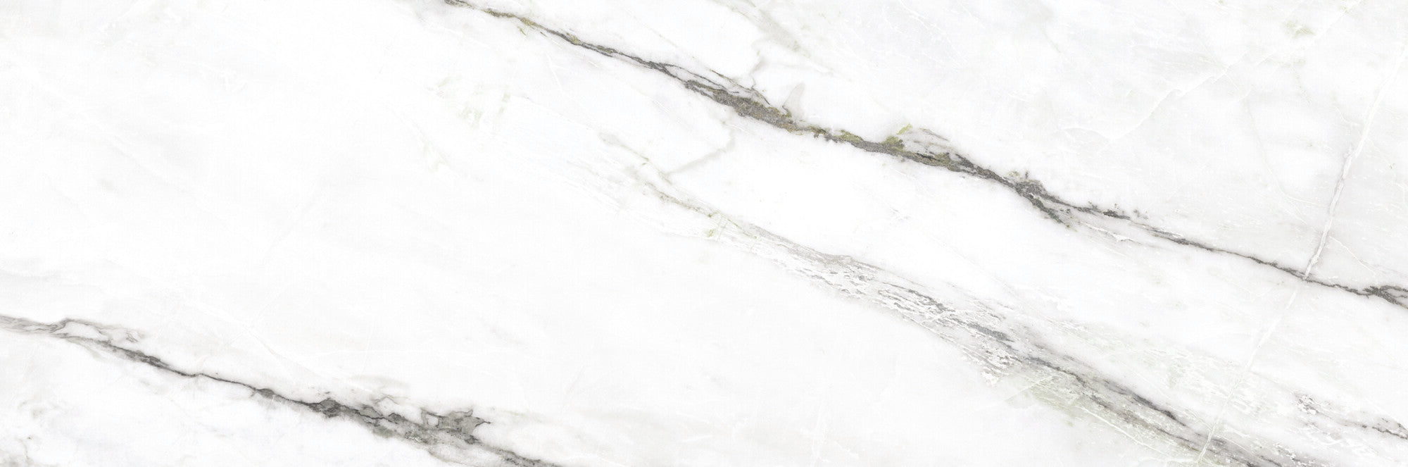 Calacatta Green ceramic wall tile showcasing a luxurious white surface with soft green and charcoal veins.