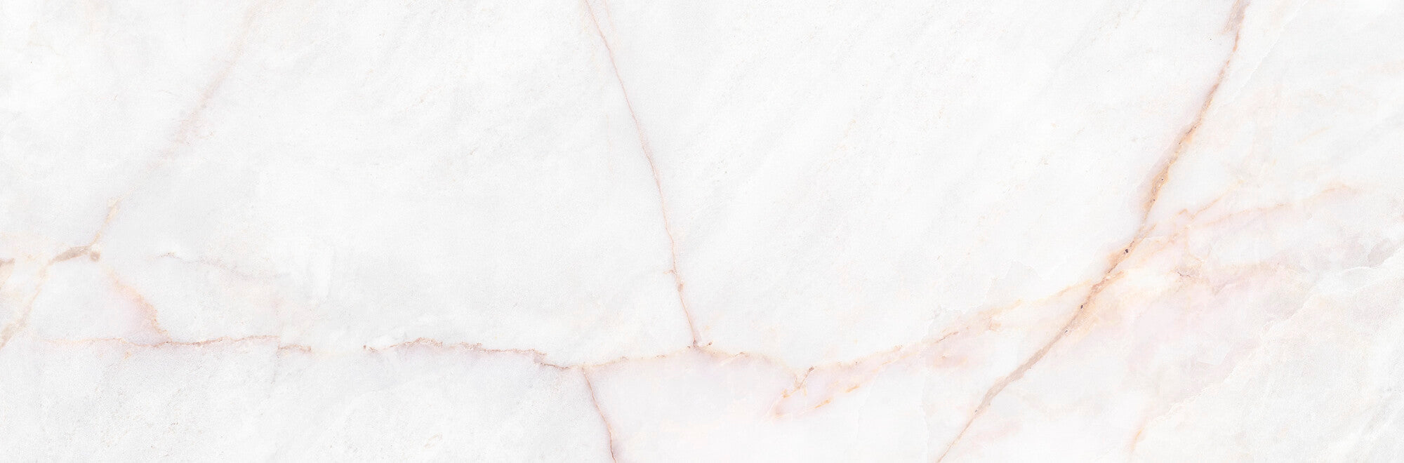 Lia White 33.3x100cm ceramic wall tile with soft white and delicate pinkish veining.