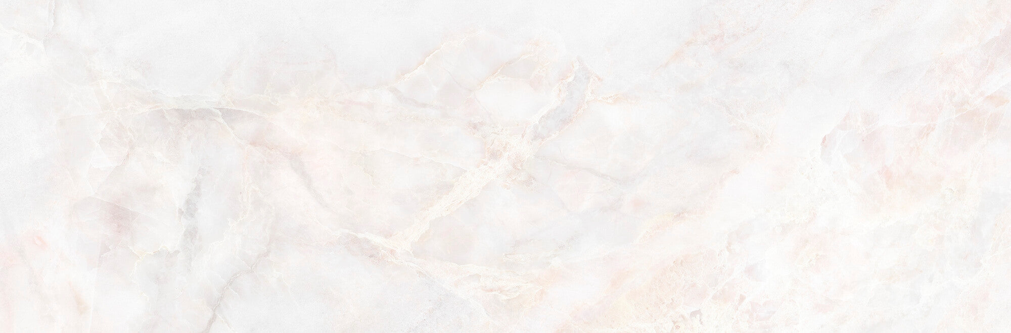 Lia White 33.3x100cm ceramic wall tile featuring soft white with delicate pinkish veining background.
