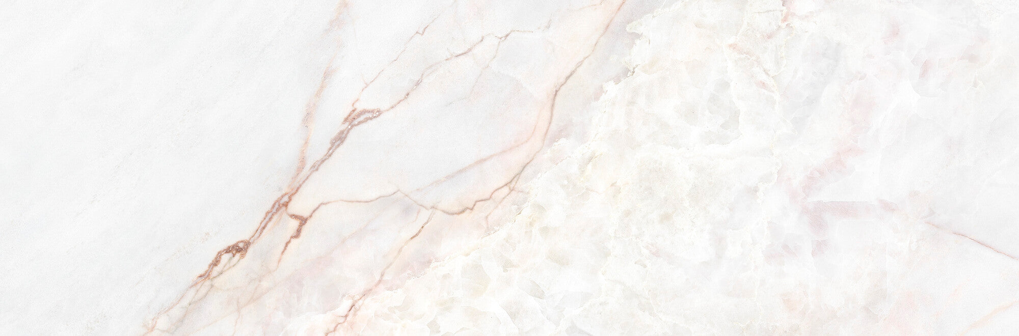 Lia White 33.3x100cm ceramic wall tile showcasing soft white canvas with delicate pinkish veining.
