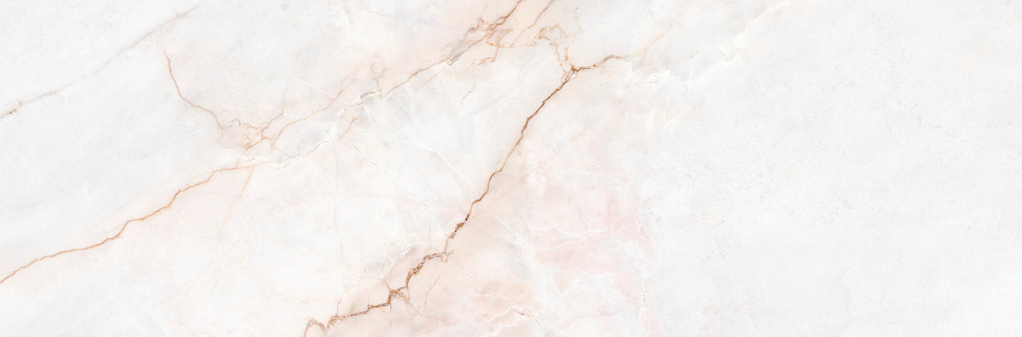 Lia White 33.3x100cm ceramic wall tile featuring soft white with delicate pink veining.