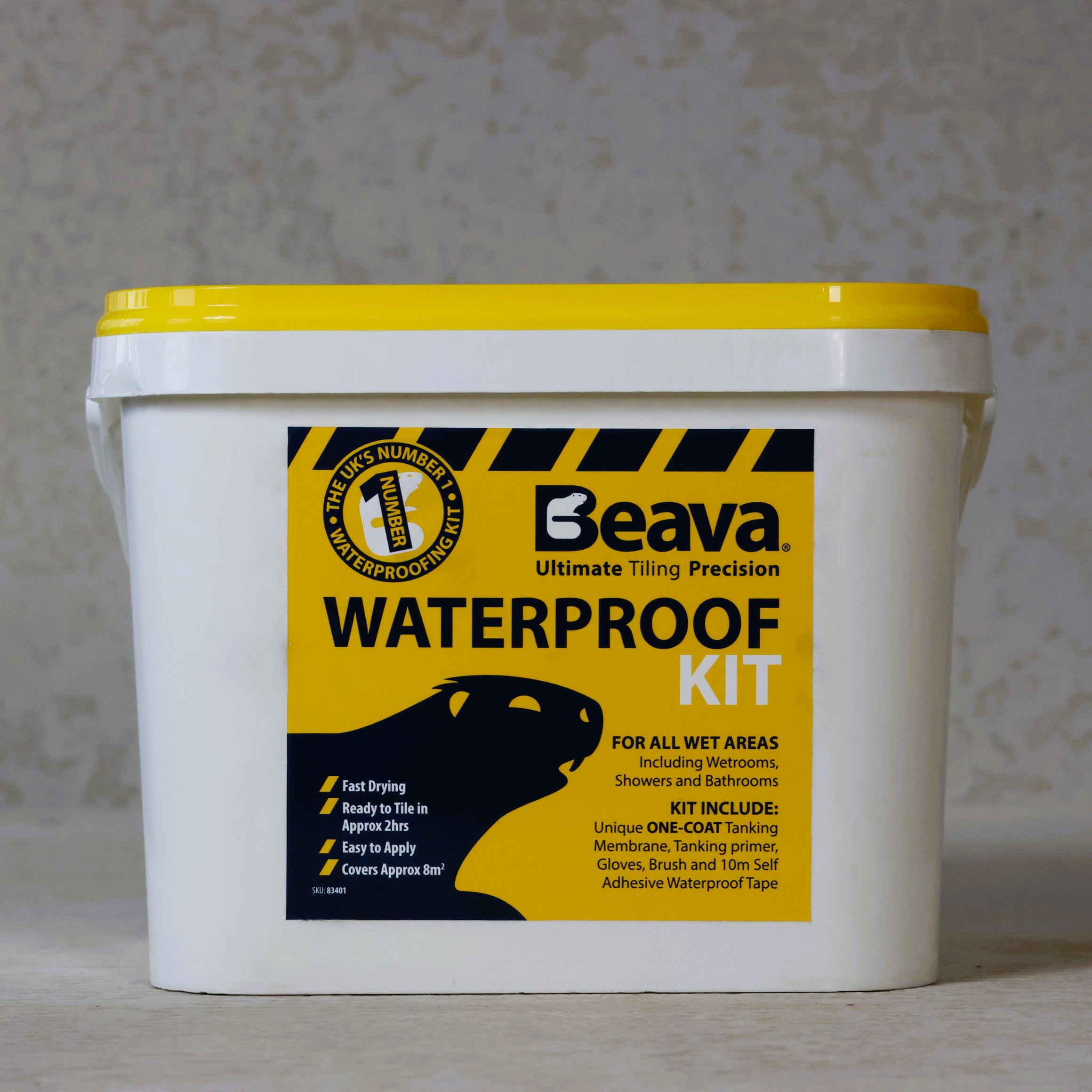 Beava Waterproofing Tanking Kit for waterproofing bathrooms and wetrooms with complete application tools.