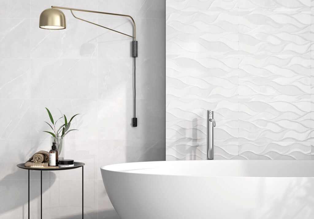 Dagora White Gloss 33.3x55cm - £23.99 per M²
