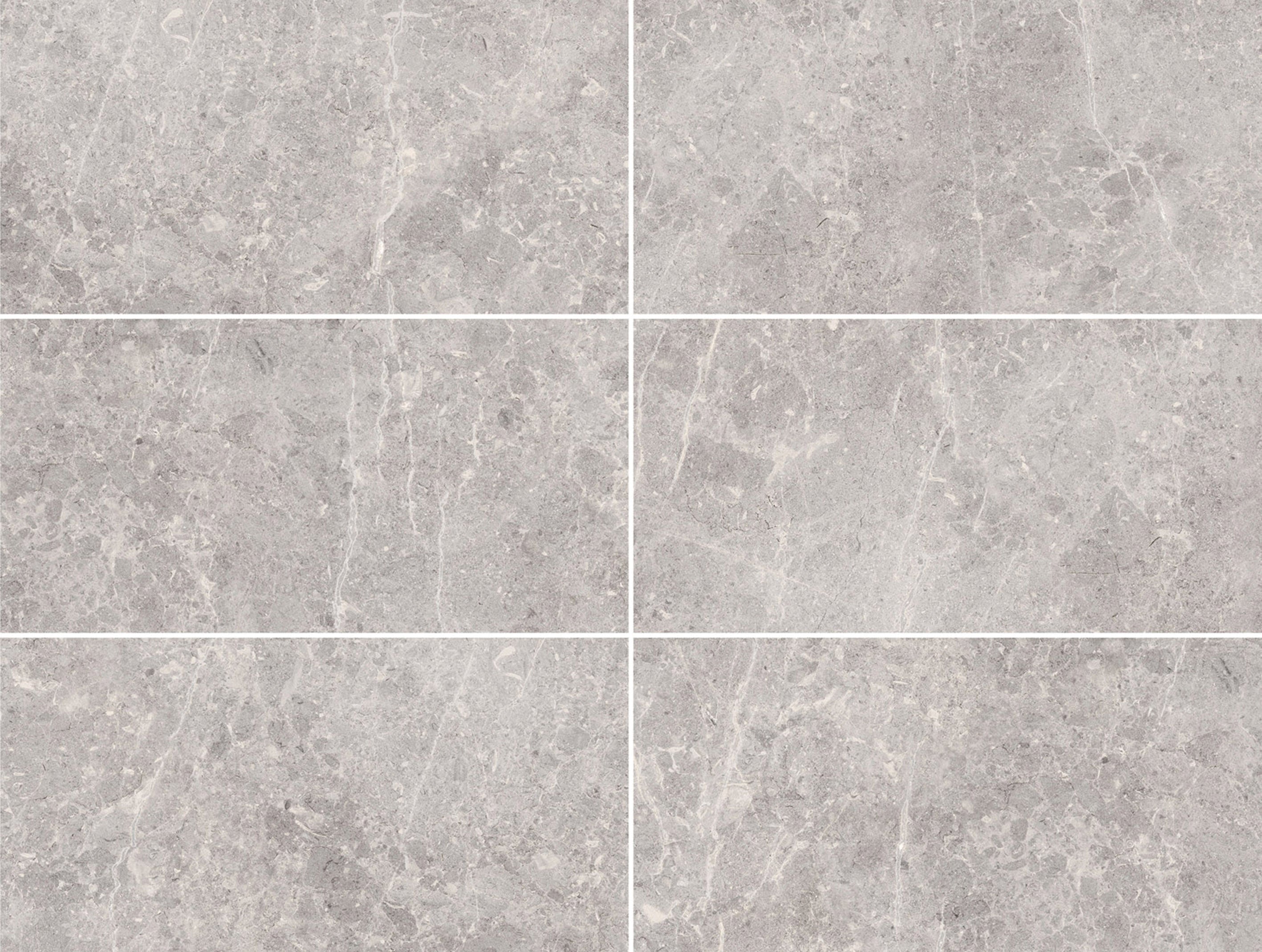 Botticino Light Grey 30x60cm matt porcelain tile with soft light grey tones and delicate veining.