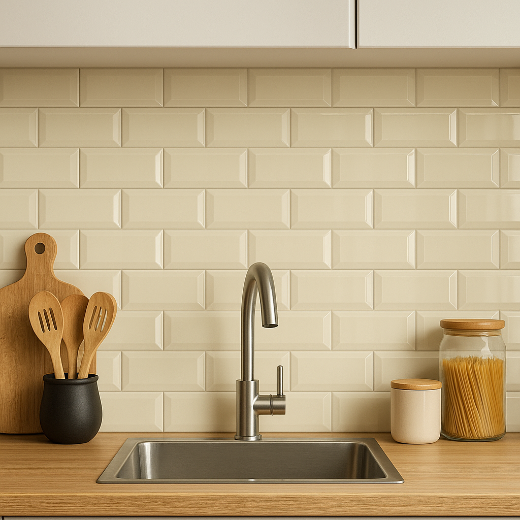 Mini Metro Cream 7.5x15cm - £18.65 per M²