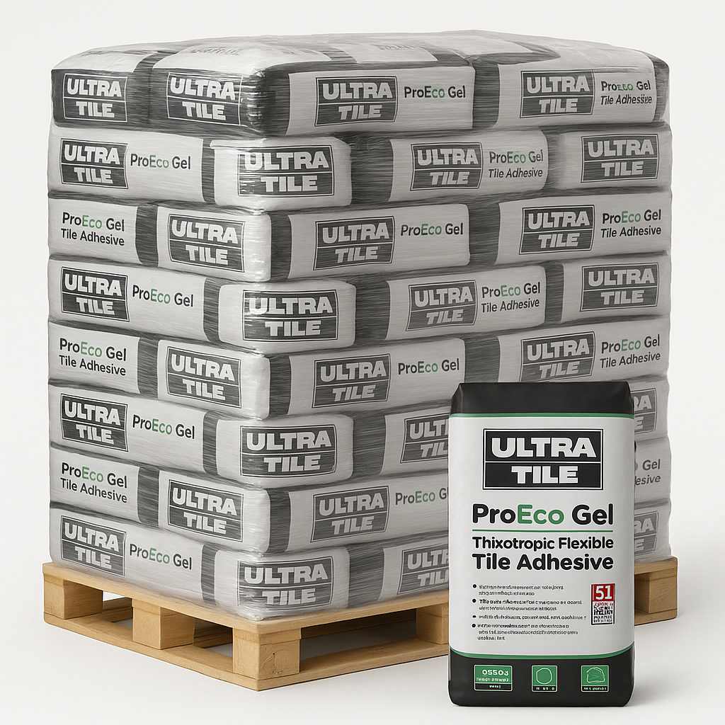 Ultra Proeco Gel Standard Set S1 Adhesive White 20kg FULL PALLET [48 BAGS]