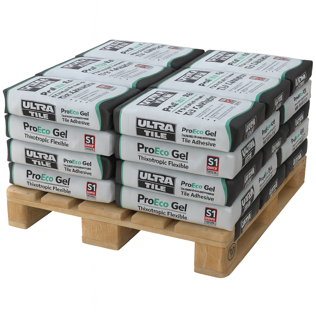 Ultra Proeco Gel Standard Set S1 Adhesive White 20kg HALF PALLET [24 BAGS]
