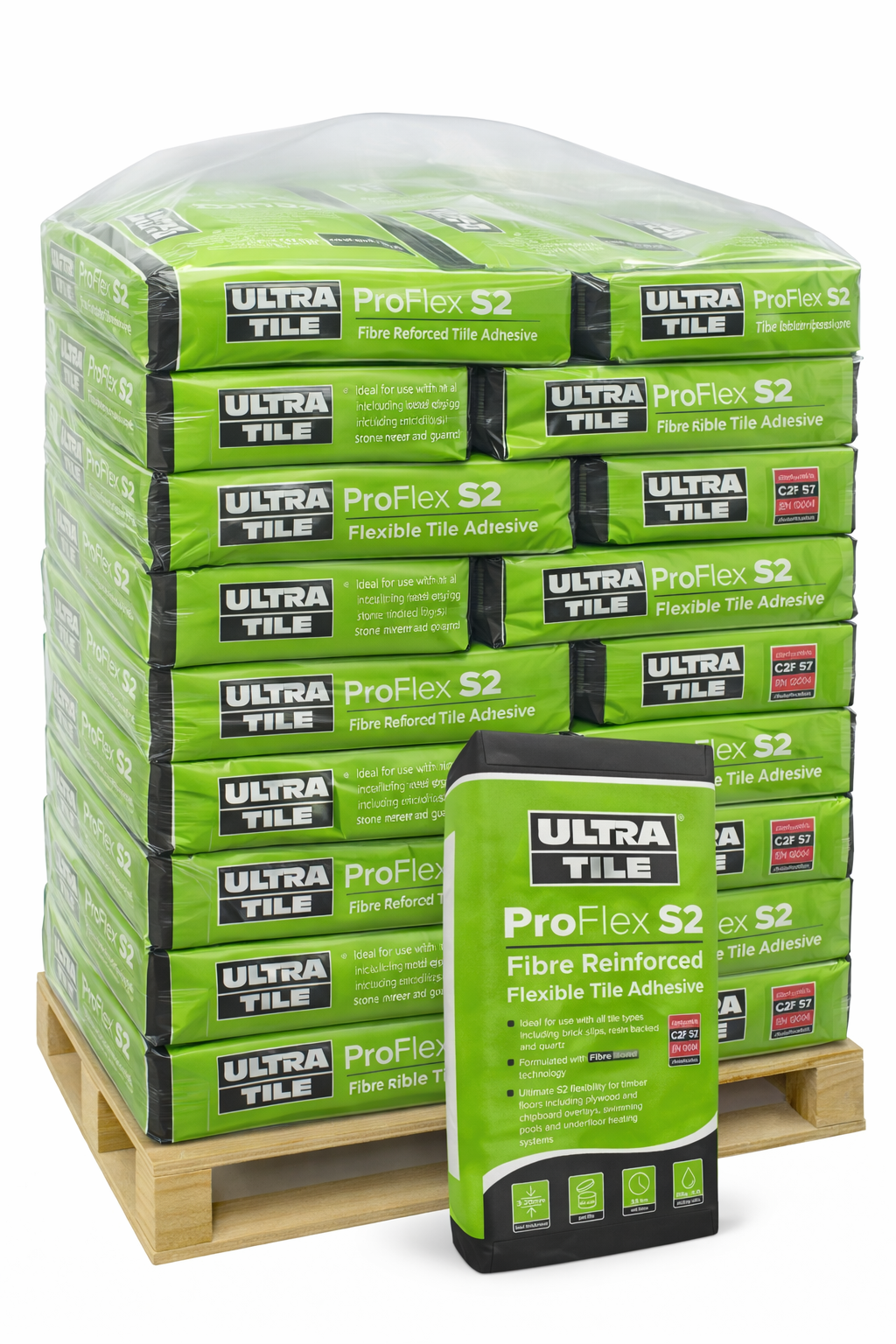 Ultra Proflex Fastset S2 Grey 20kg FULL PALLET [50 BAGS]