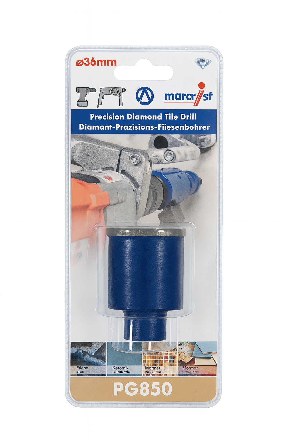 Marcrist PG850 36mm Porcelain & Tile Drill Bit
