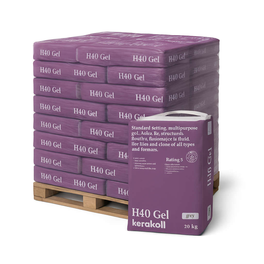 Kerakoll H40 Gel Slowset S1 Grey 20kg FULL PALLET [48 BAGS]
