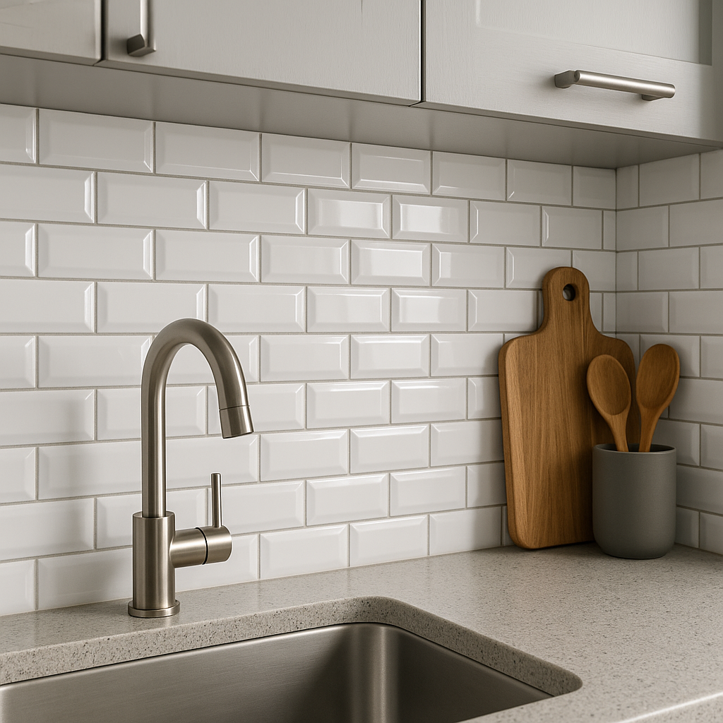 Mini Metro White 7.5x15cm - £18.65 per M²