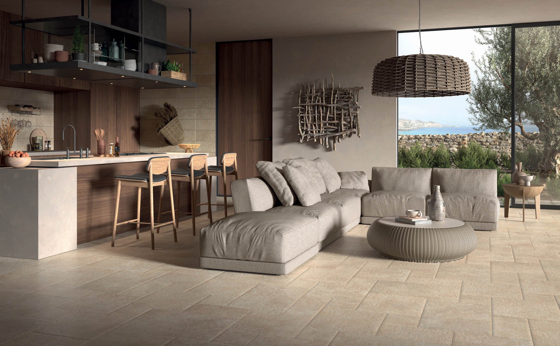 Jerusalem Tumbled Beige Modular - £46.99 per M²