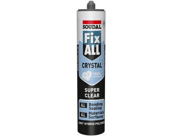 Soudal Fix All Crystal Sealant Adhesive 290ml - Super Clear