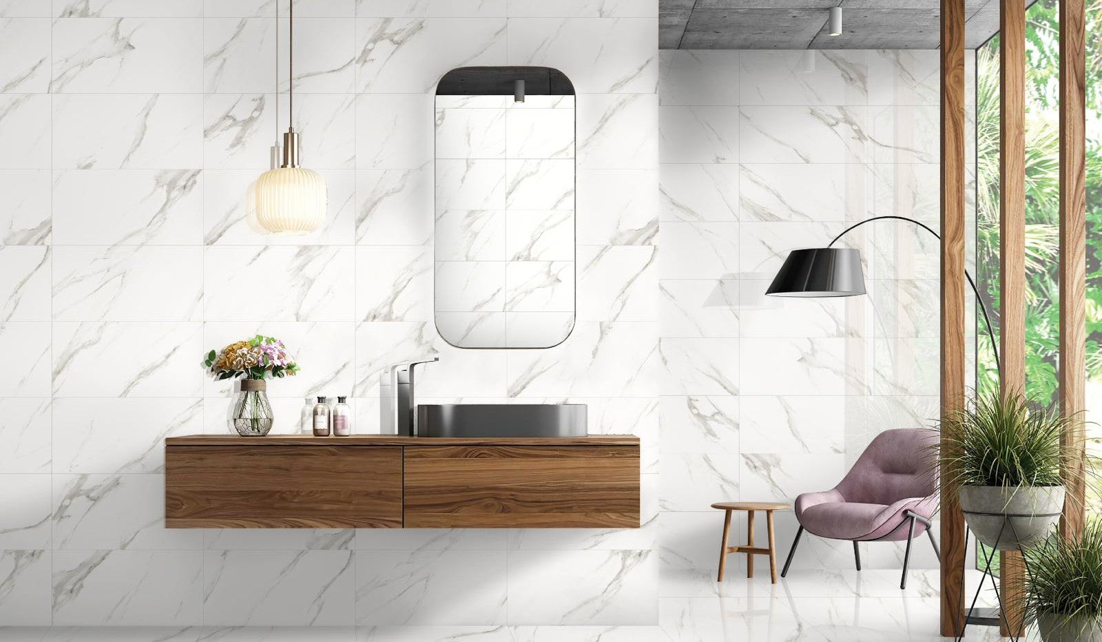 Statuario Vista Polished 30x60cm - £22.99 per M²