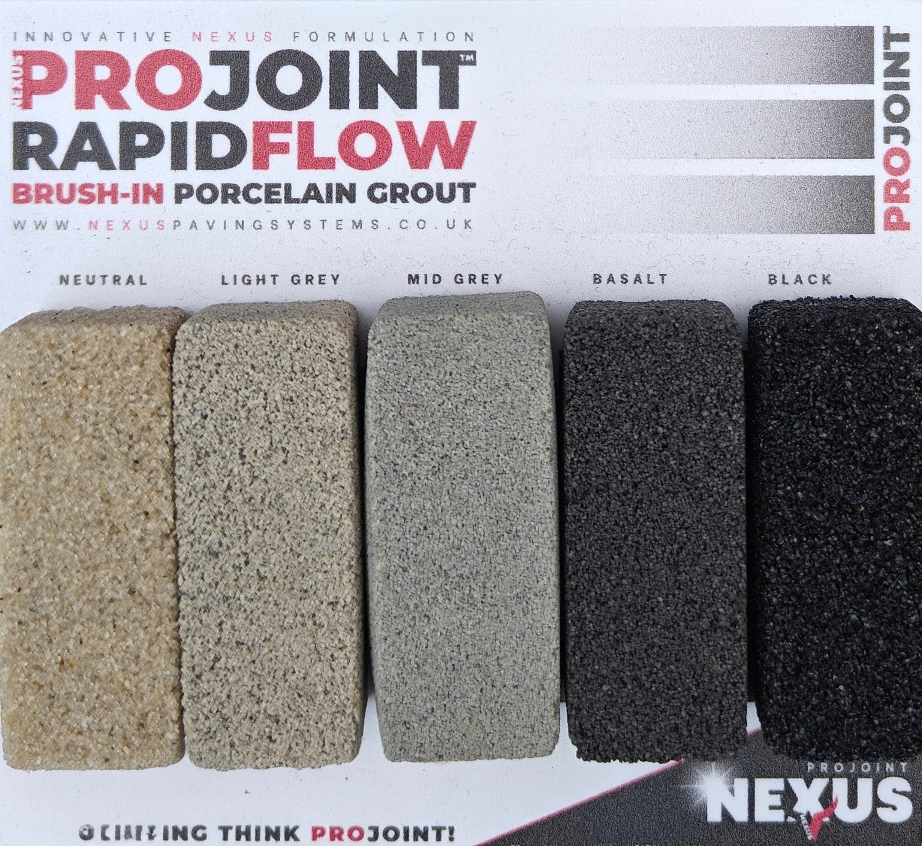 Nexus Projoint Rapidflow Brush In Grout Mid Grey - 12.5KG Bucket