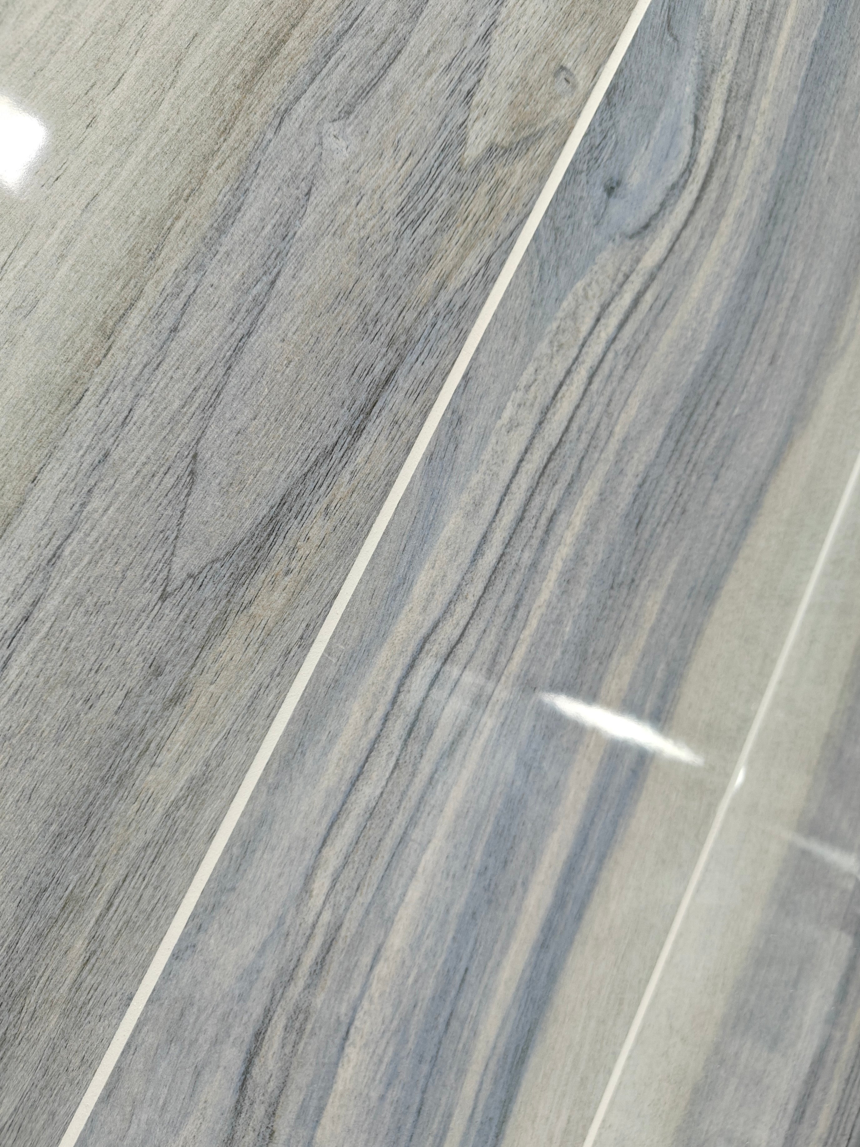 Time Blue Polished Wood 20x120cm - £22.99 per M²