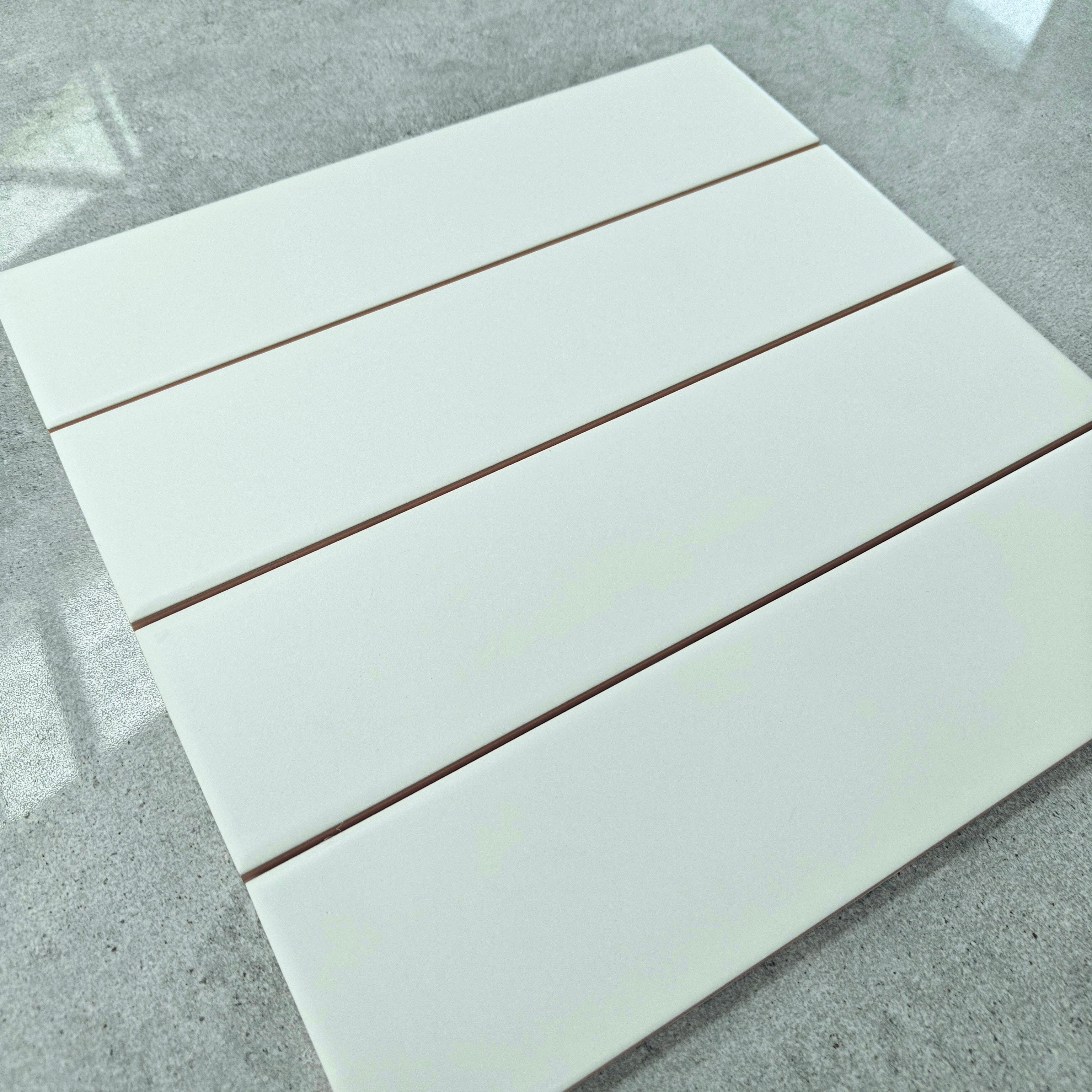 Regent Flat Matt White 7.5x30cm - £29.99 per M²