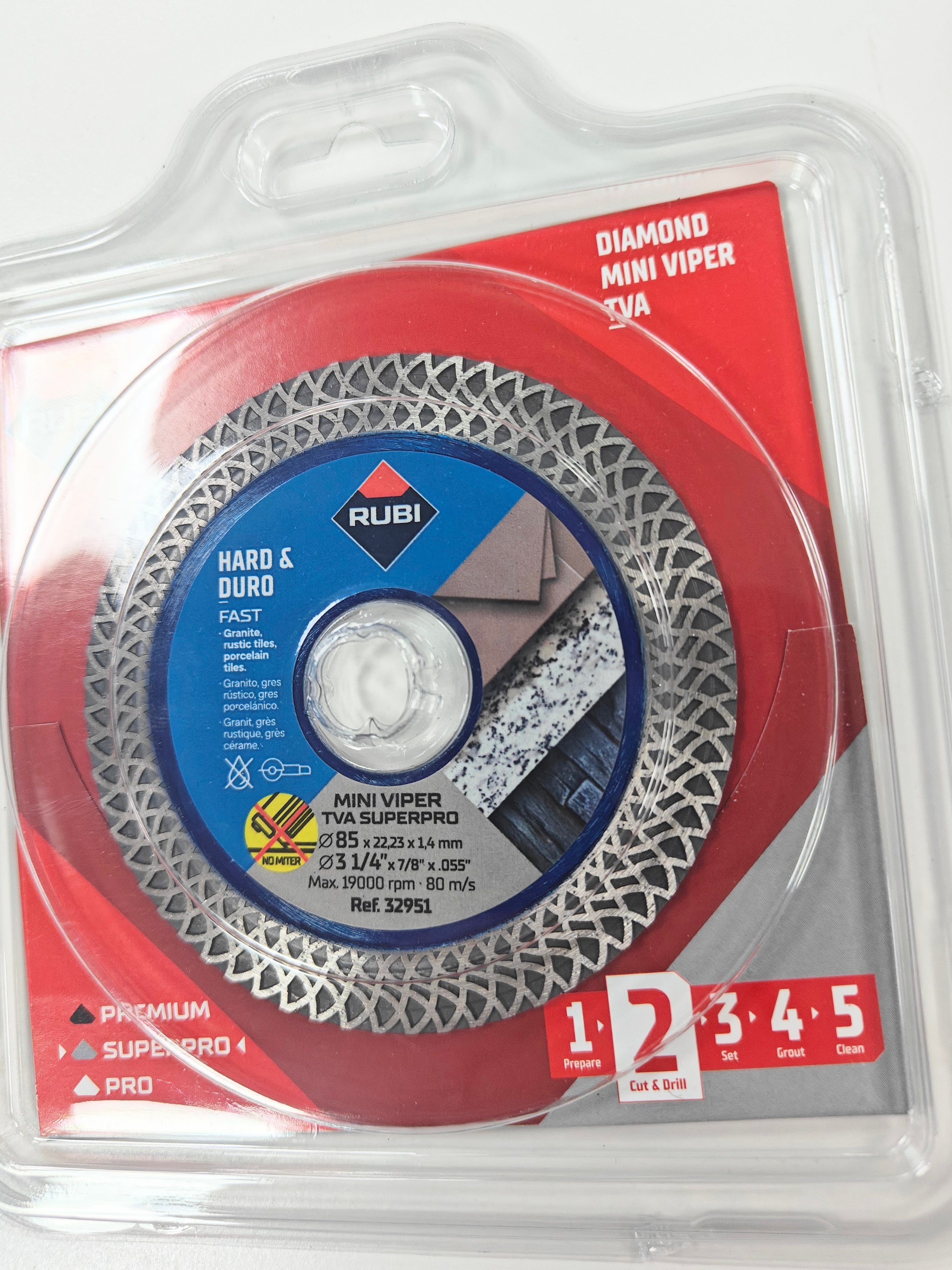 Rubi Turbo Viper TVA Mini Grinder Blade 85mm