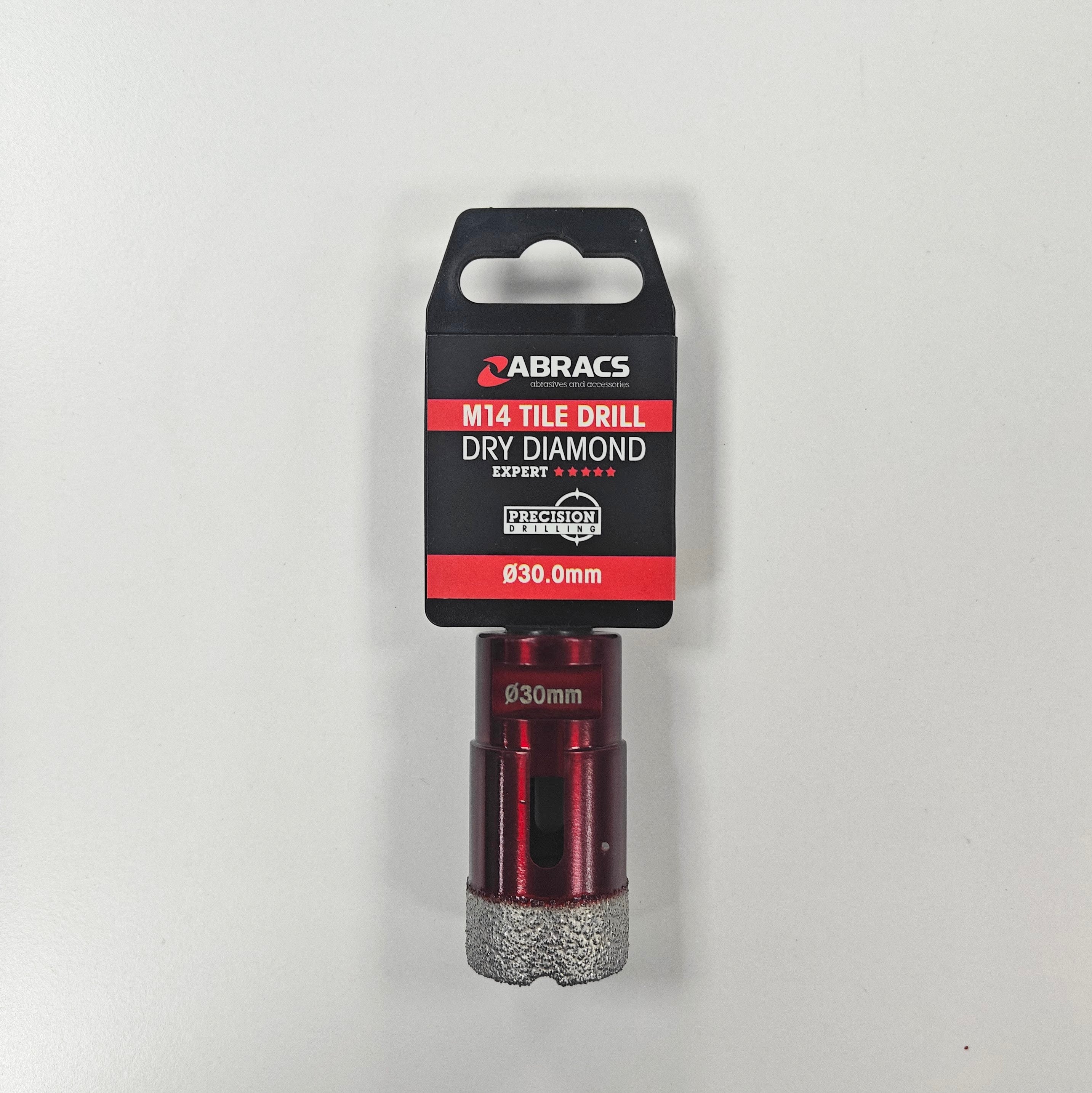 Abracs 30mm M14 Diamond Tile Drill Bit
