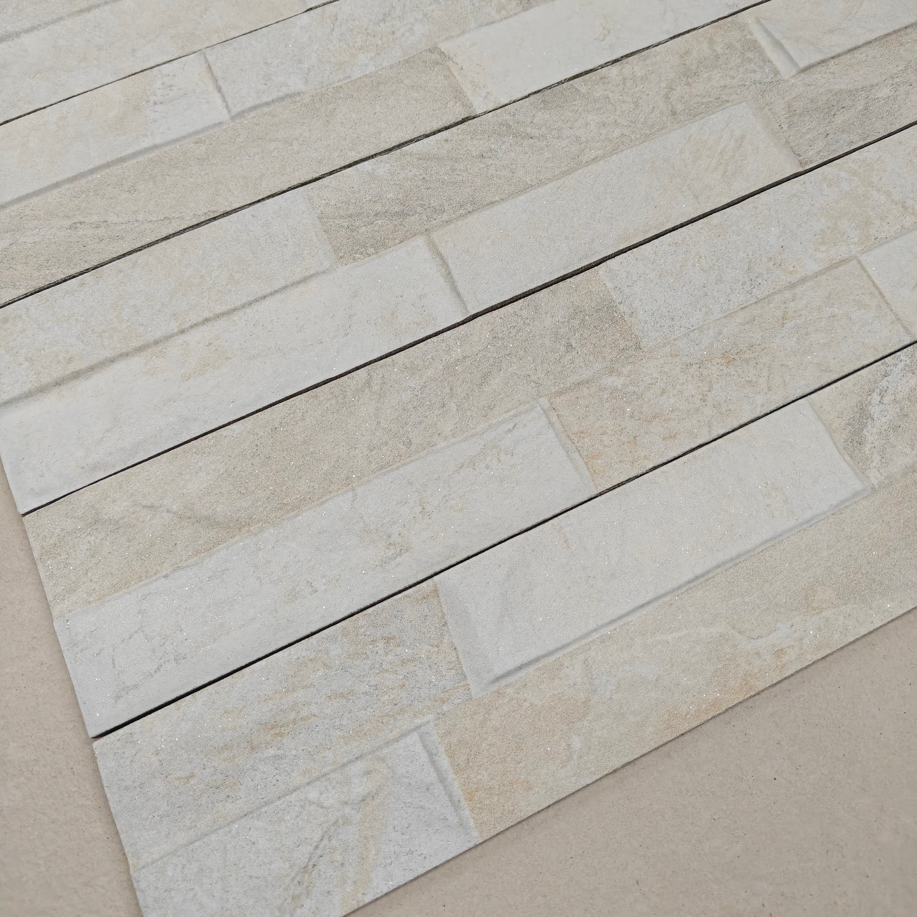 Ordino White 8x44.2cm - £22.89 per M²