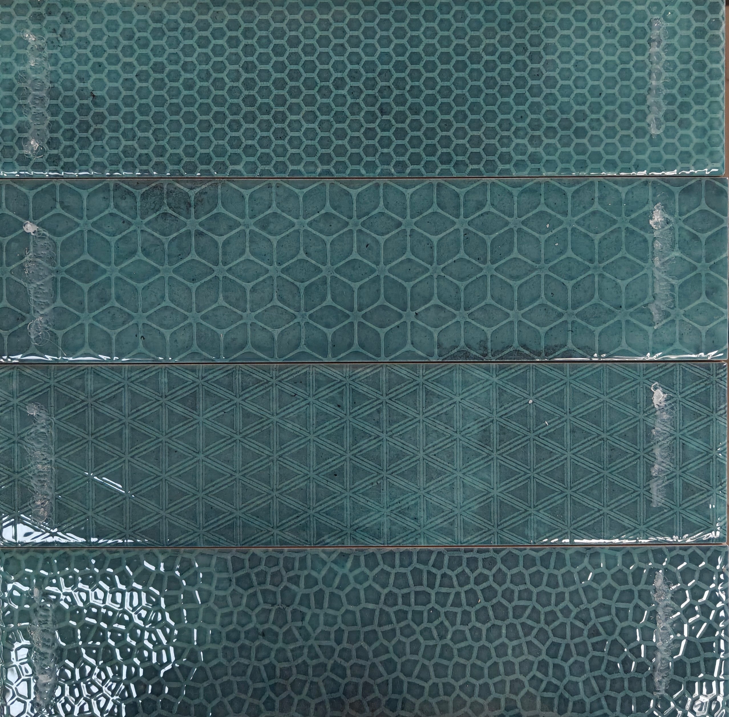 Ness Emerald Decor 7.5x30cm - £38.99 per M²