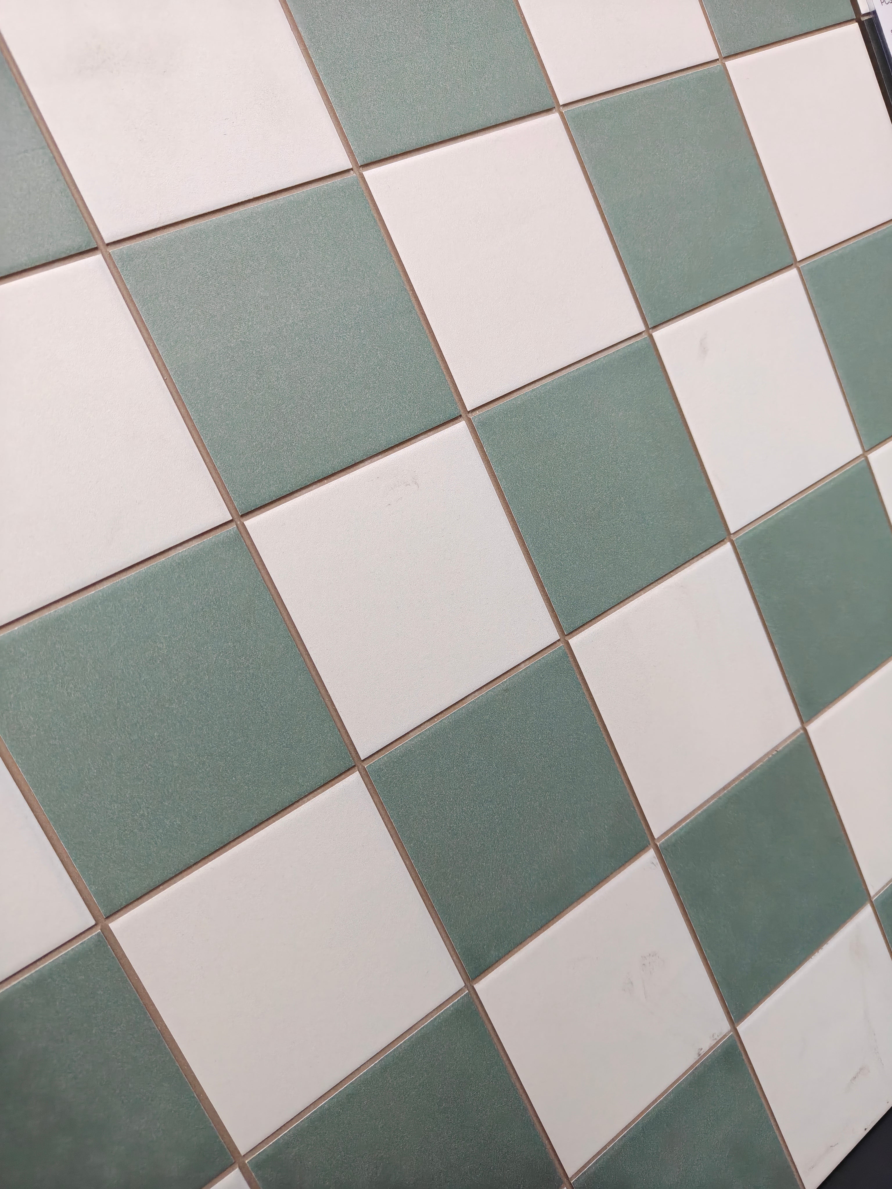 Charlotte Checker Green 45x45cm - £36.99 per M²