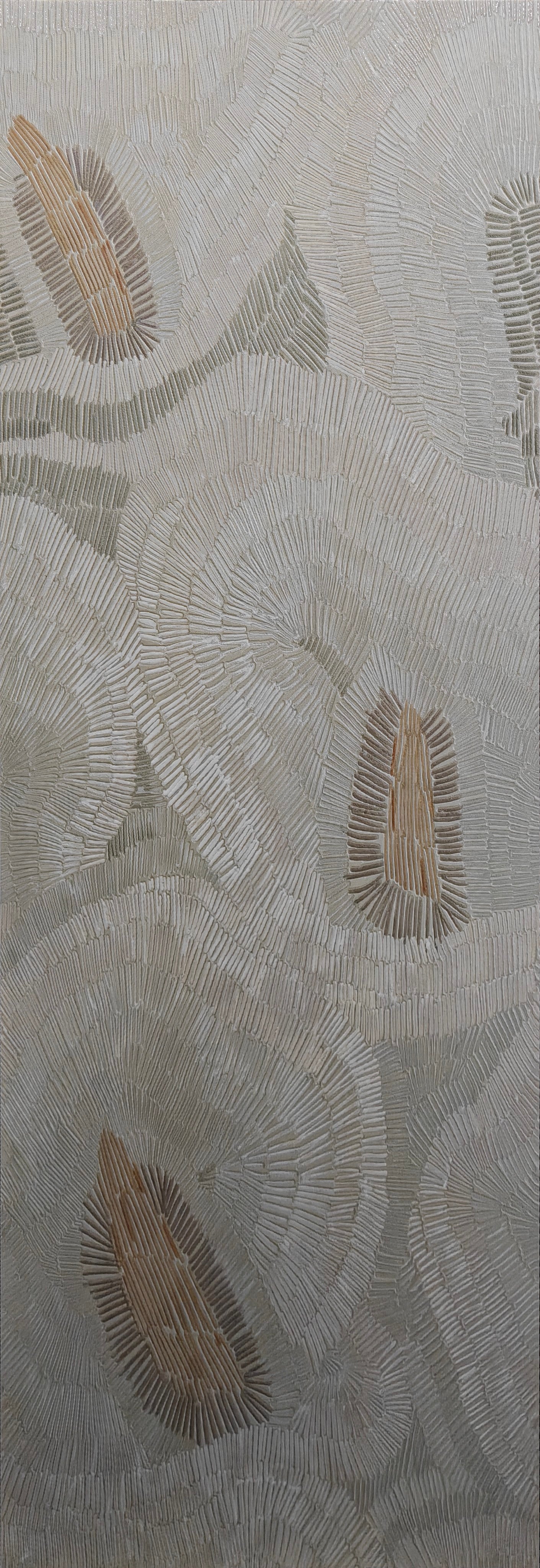 Bohemia Avorio ceramic wall tile 40x120cm with intricate textures and organic patterns.