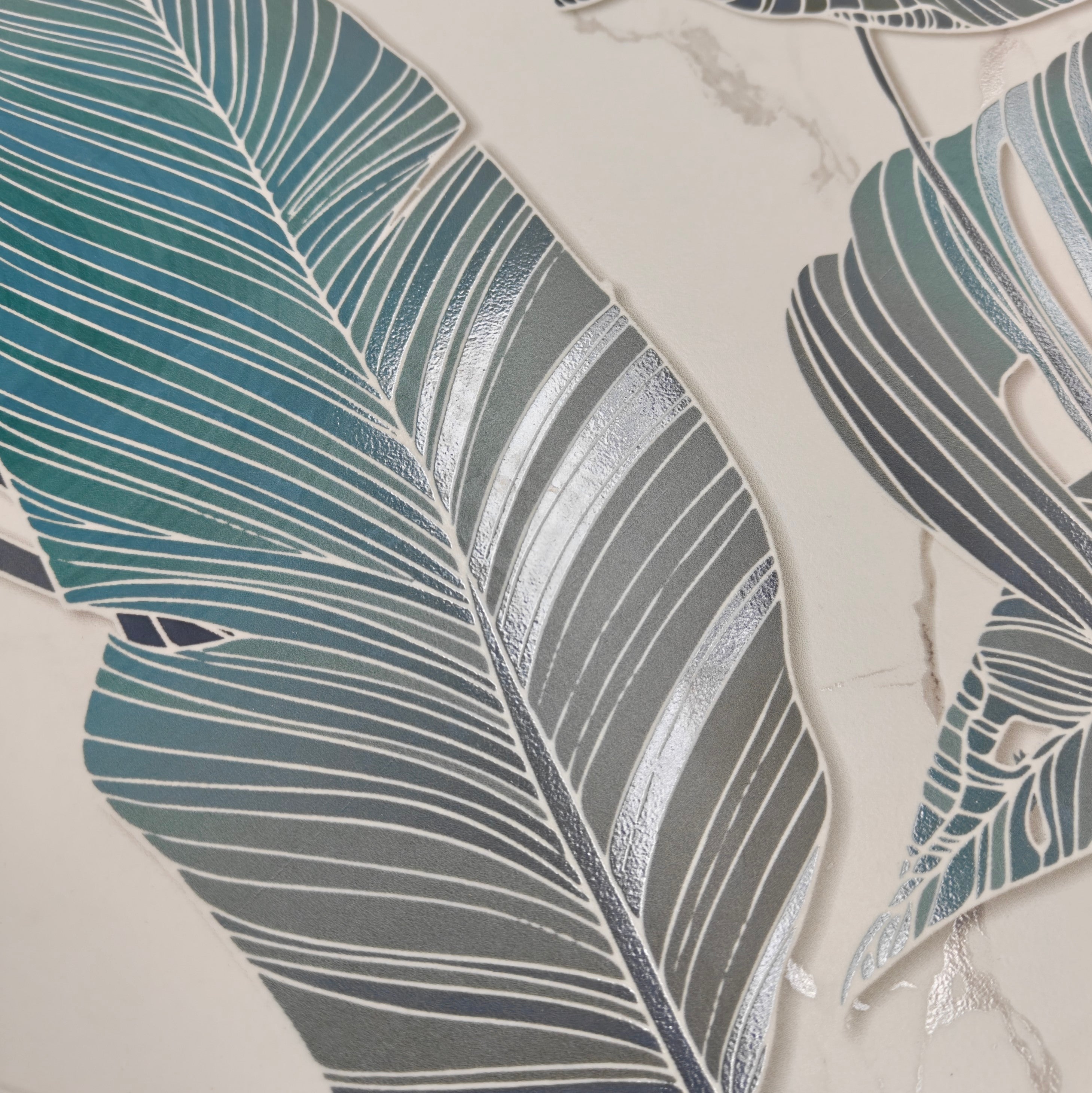 Vienna Green Floral Decor 30x60cm - £23.95 per M²