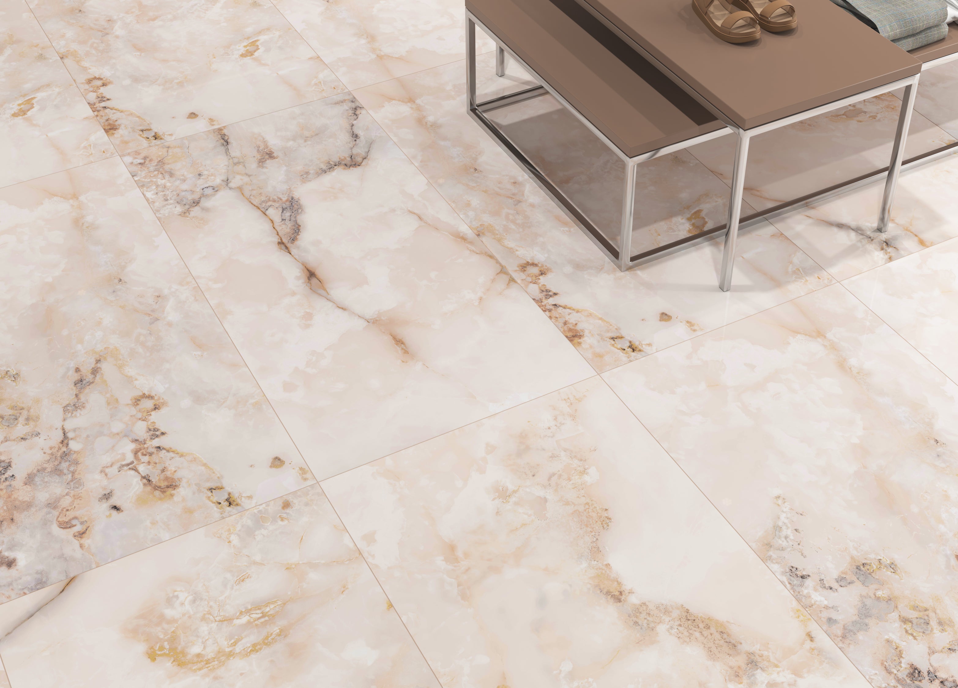 Elle Pink Polished 60x120cm - £36.99 per M²