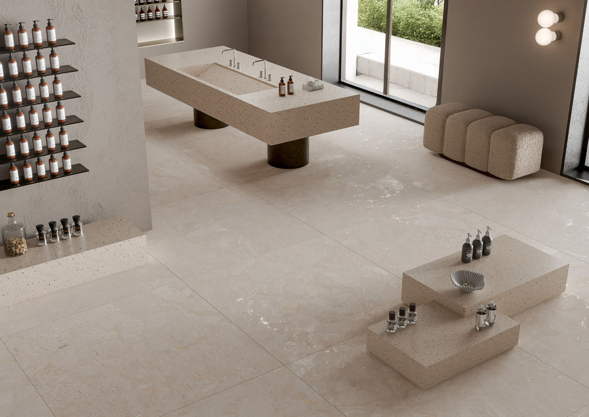 Karnis Beige 80x80cm - £28.99 per M² – discountceramicsonline
