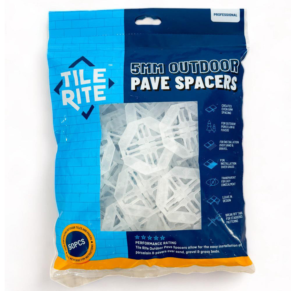 Tilerite Paver Sit on Spacers 5mm - 50 Pack