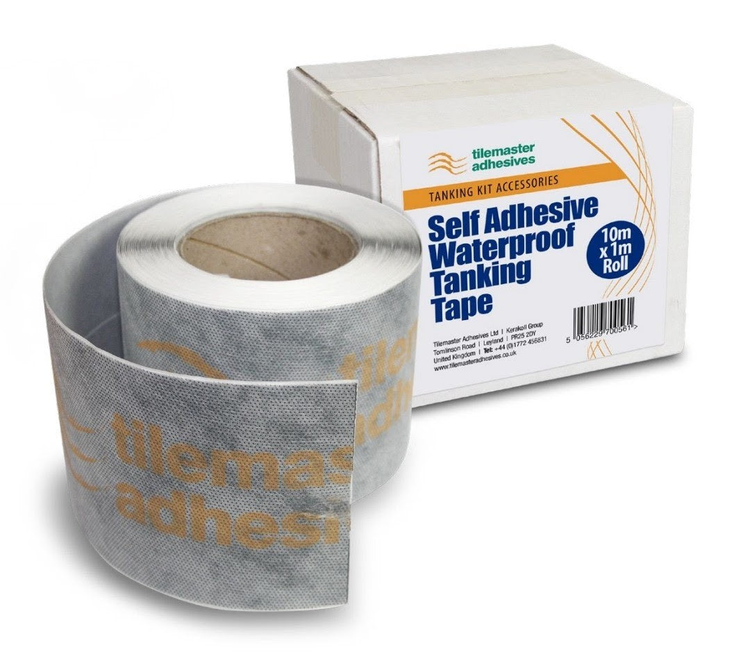 Tilemaster Self Adhesive Tanking Tape - 10 Metre Roll