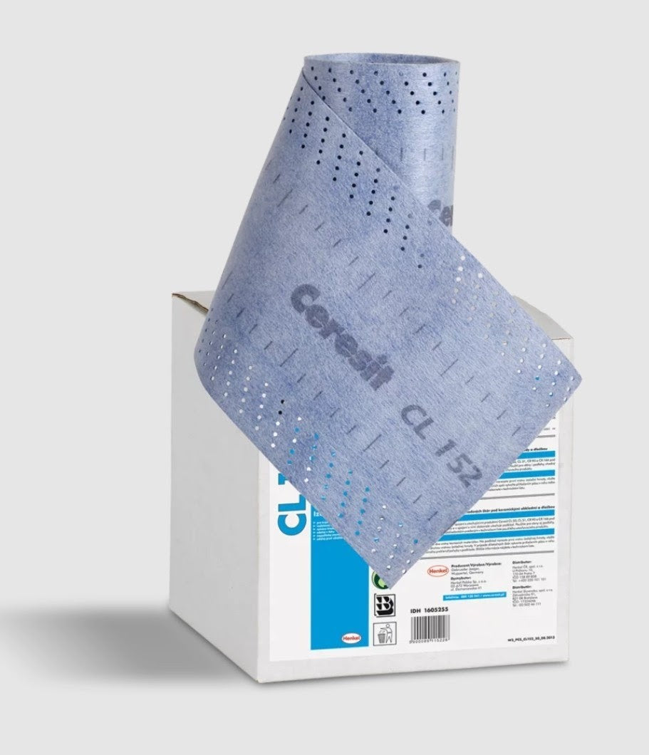 Ceresit CL152 Non Self Adhesive Tanking Tape displayed on a box, ideal for sealing applications.