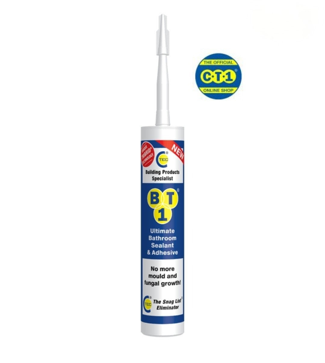 C-Tec BT1 Ultimate Bathroom Sealant 290ml - White