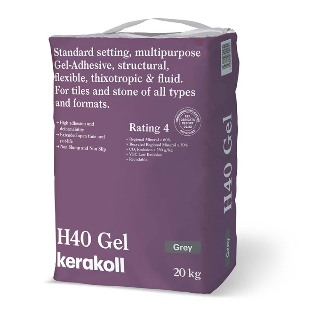 Kerakoll H40 Gel Slowset S1 Grey 20kg