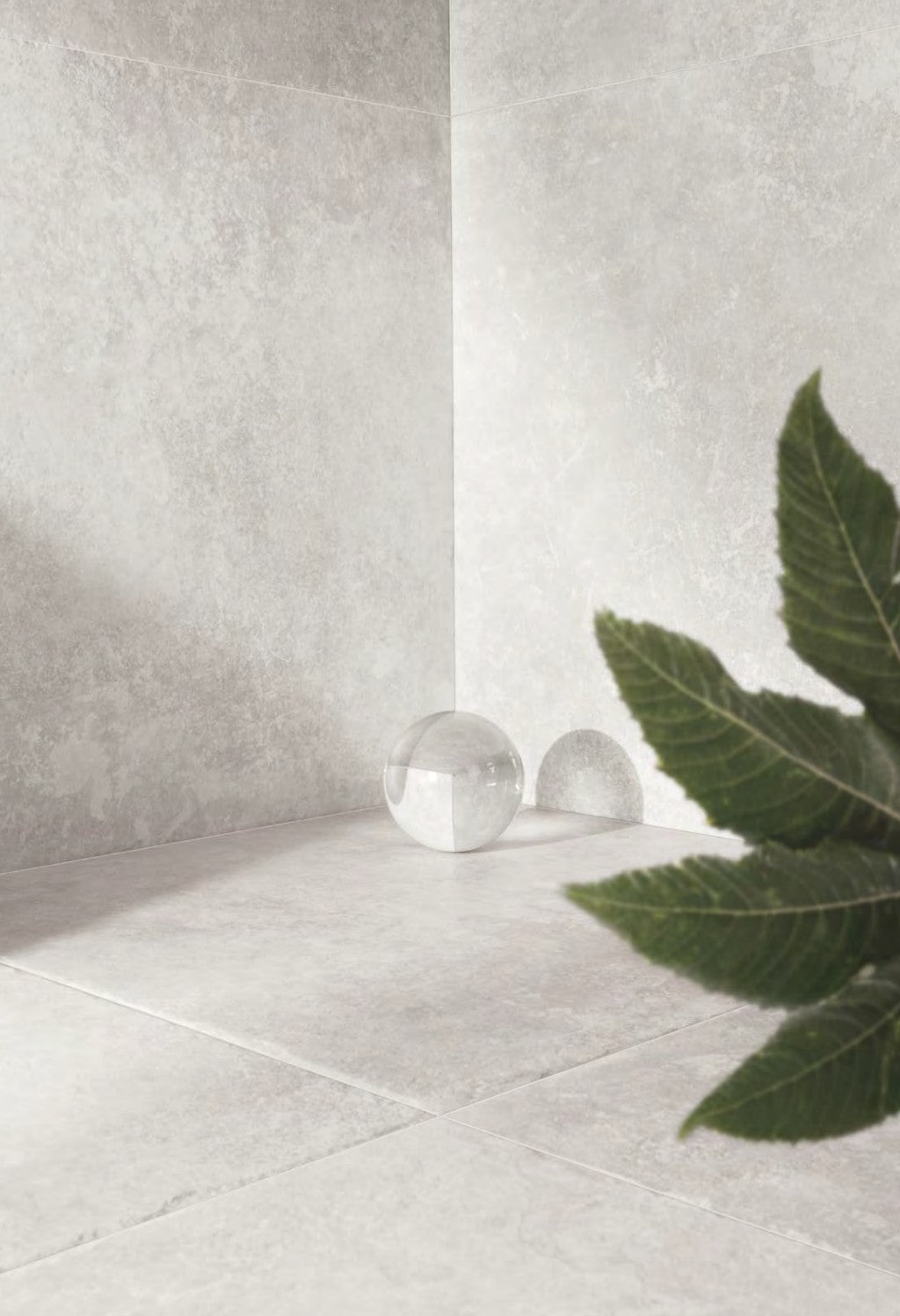 Chateau Blanco 80x80cm porcelain tile showcasing soft chalky tones and subtle texture, elegant for modern interiors.