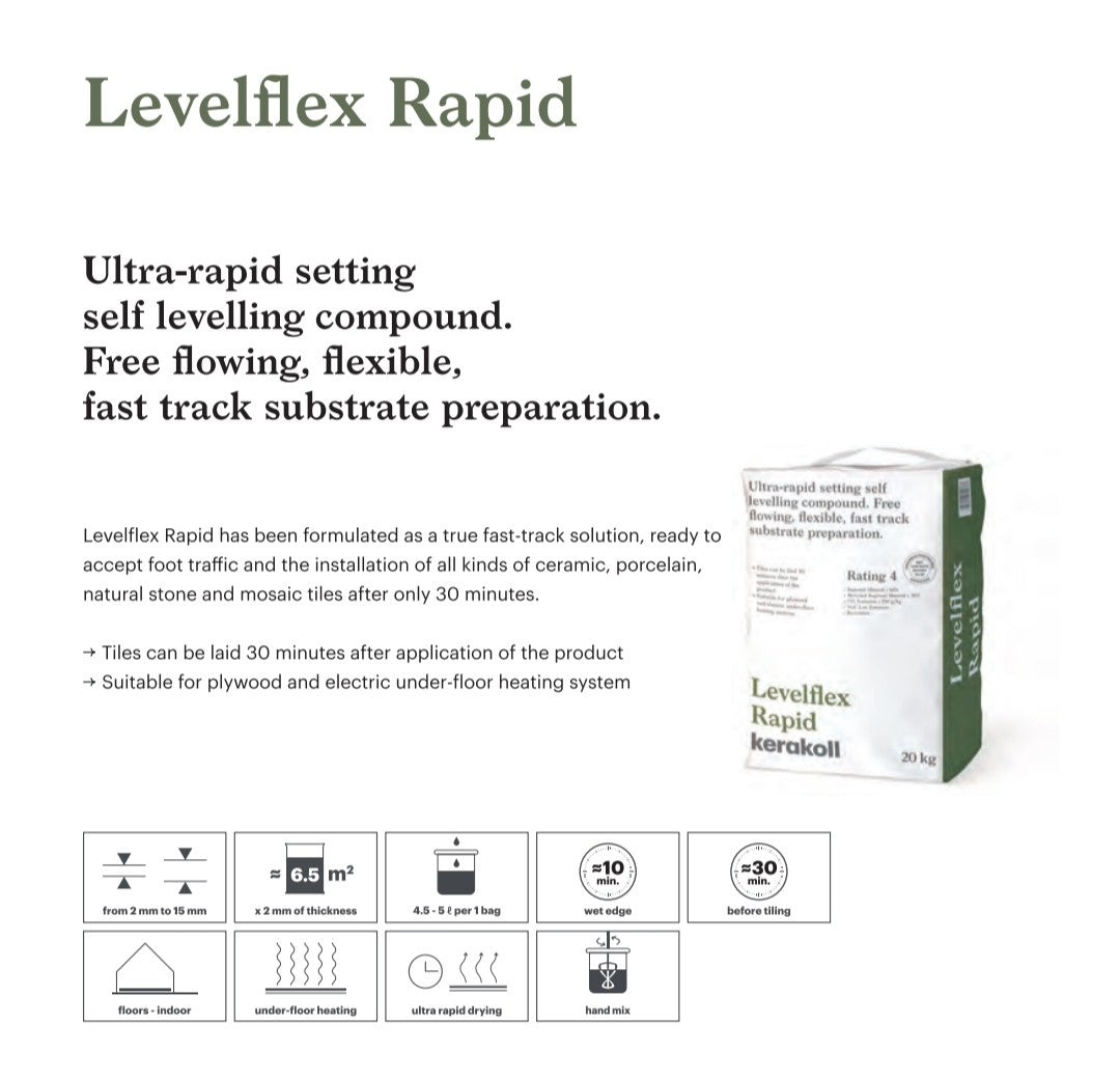Kerakoll Levelflex Rapid Levelling Compound 20kg