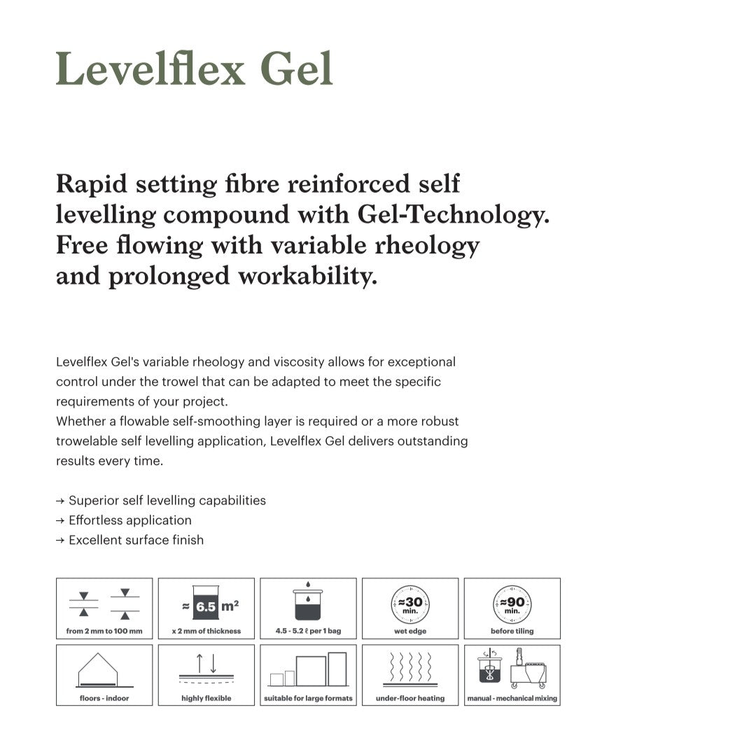 Kerakoll Levelflex Gel Levelling Compound 20kg