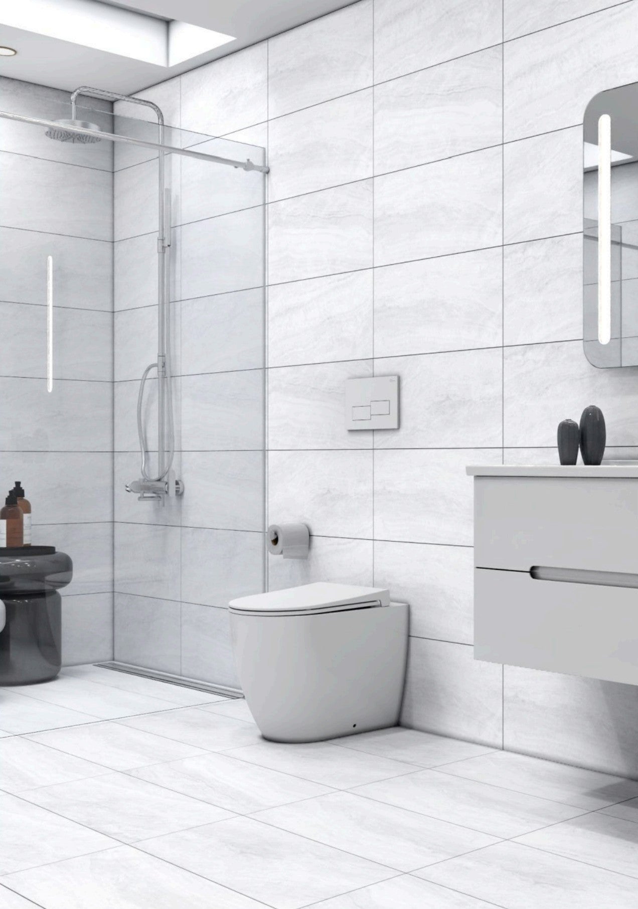Mauro White 30x60cm - £23.99 per M²