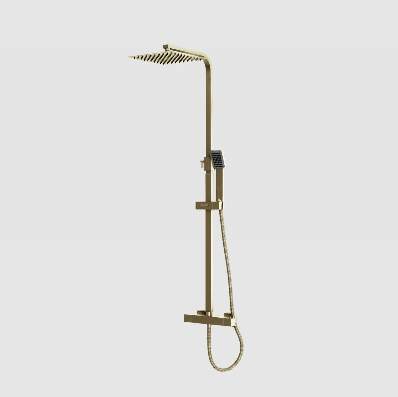 Elliot Brass Square Rigid Riser Shower Inc. Easykit