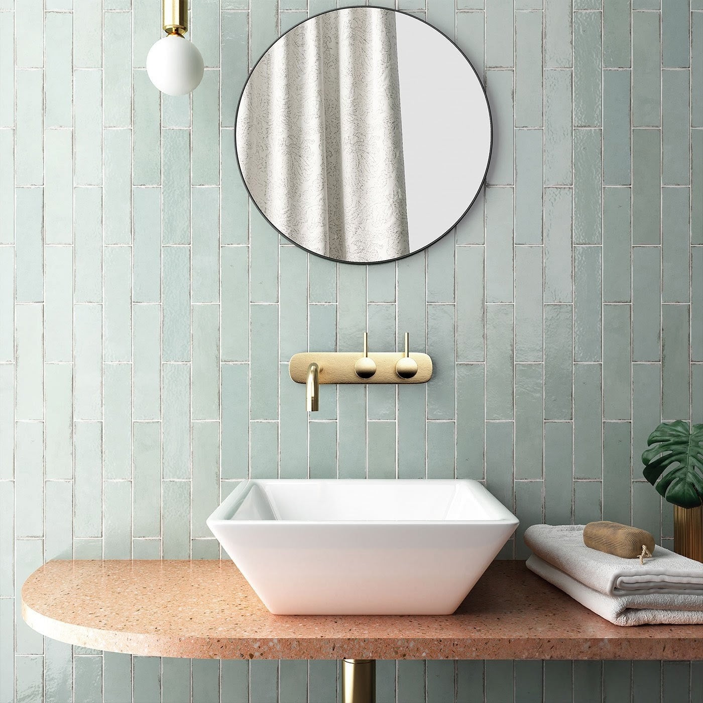 Tribeca Seaglass Mint 6x24.6cm - £49.45 per M²