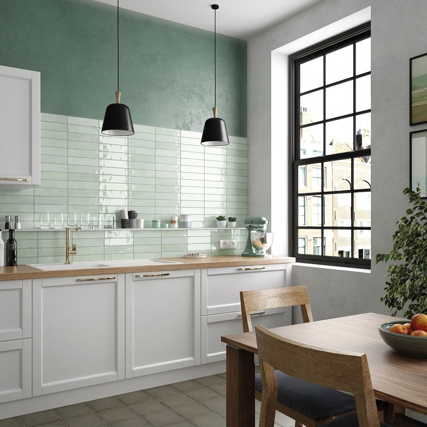 Tribeca Seaglass Mint 6x24.6cm - £49.45 per M²