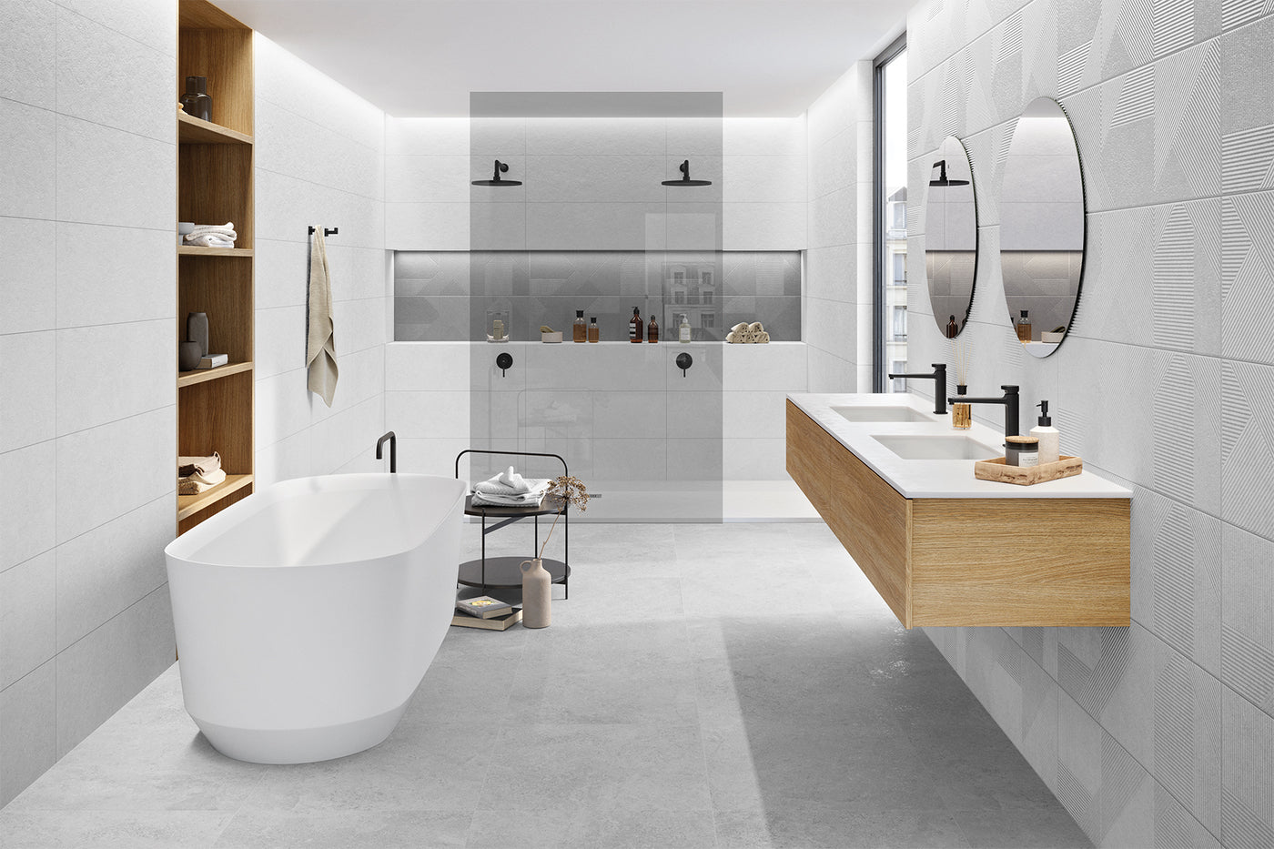 Rhyme White 30x60cm - £29.99 per M²